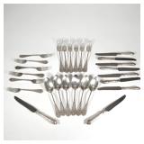 (18pc) GERMAN SILVER FLATWARE | German 800 silver flatware, including 6 Carl Frey & Sohne dinner for