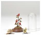 (3pc) MARY MCGRATH MINIATURE DISPLAY OBJECTS | Hand-painted dollhouse miniature decorative objects, 