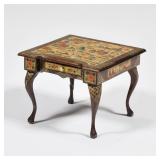 NATASHA CHINOISERIE DOLLHOUSE CARD TABLE | Dollhouse miniature card table with extensive hand-painte