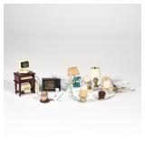 ELECTRIC DOLLHOUSE ACCESSORIES | Wired electrified dollhouse lighting and other miniature dollhouse 