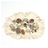 MINIATURE TABLE CLOTH DISPLAY | With miniature Quimper, food displays, etc.