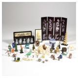 MINIATURE ASIAN ARTS | A collection of dollhouse miniature decorative objects in Chinese and Japanes