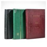 (3pc) FRENCH & GERMAN STAMP ALBUMS | Including an album of German postage stamps organized in Scott 