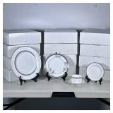 (60pc) NIB VERA WANG WEDGEWOOD DINNER SERVICE FOR 12 | Vera Wang Wedgewood Low Imperial dinner servi