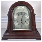 HERSCHEDE SYMPHONY MANTEL CLOCK | Early 20th century carved wood Herschede mantel clock with roman n