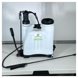 GREENWOOD BACKPACK SPRAYER | 4-gallon home & garden backpack sprayer from Greenwood. - h. 23 x w. 5 