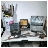 LARGE LOT HAND TOOLS | Very large lot of hand tools including: screwdrivers, wrenches, picks, hammer