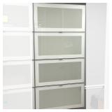 PAIR IKEA SEKTION WALL CABINETS | Pair of IKEA Sektion horizontal wall cabinets, each unit having 2 