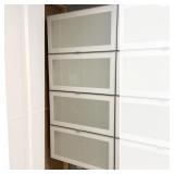(2pc) PAIR IKEA SEKTION CABINETS | Pair of IKEA horizontal Sektion cabinets, each unit having 2 flip