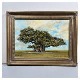 ALAN ELLISON (American, 20th CENTURY) | Bowthorhe Oak Lincolnshire. Oil on board. 10 x 14 in. board.
