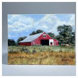 CYNARA OIL PAINTING | The Wheat and the Tares. Oil on board. Signed lower right, titled & dated “Jul