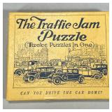 Vintage Traffic Jam Puzzle | The Traffic Jam Puzzle (twelve puzzles in one), wooden puzzle with orig