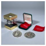 STERLING SILVER CHRISTMAS ORNAMENTS | Including: Reed & Barton sterling silver “Francis I Nativity” 