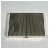 REX STERLING COMPACT | Rex Fifth Avenue sterling silver compact with mirror, with Rex puff applicato