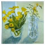 SIGNED STILL LIFE | Untitled. Oil on canvas. 19.5 x 19.5 in sight. Signed lower right. - w. 25.5 x l