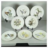 (8pc) ALFRED MEAKIN BIRDS OF AMERICA PLATES | Reproduced from the Elephant folio edition of Audubon’