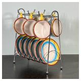 (12pc) FORME COFFEE CUP SET | Including 6 colorfully decorated teacups with matching saucers in meta