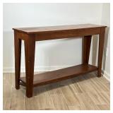 WOOD CONSOLE TABLE | Having 2 shelves - h. 30 x w. 14 x l. 50 in