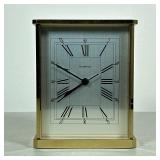 HAMPTON BRASS DESK CLOCK | Hampton brass desk clock Made in Germany - h. 6.24 x w. 2.75 x l. 4.75 in