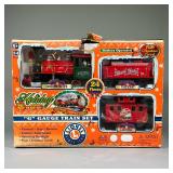 LIONEL HOLIDAY TRAIN SET | Vintage Lionel G Gauge train set, no. 62060, battery operated with locomo