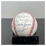 [METS SIGNED BASEBALL] Randy Ramirez, Ken MacKenzie, Tim Teufel, Et al. | [SIGNED BASEBALL] With 14 