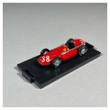 BRUMM CAST METAL MODEL 1954 FERRARI | #38 red Ferrari in a display case 1:43 scale model - h. 2.5 x 