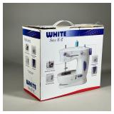 WHITE SEW E-Z SEWING MACHINE | Sew E-Z sewing machine with foot pedal control, dual speeds, reverse 