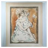 MARCEL VERTES (1895-1961) | Mother and Child Color lithograph on watermarked paper. Ed. 53/100, penc