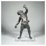 POMPEII BRONZE GREEK CLASSICAL FIGURE | Silenus, Greek God of Wine bronze over composition. After th