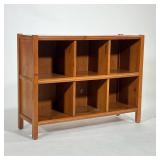 CUBBY BOOK SHELF | Bookshelf with six storage cubbies, each measuring. - h. 32 x w. 41 x l. 13.5 in