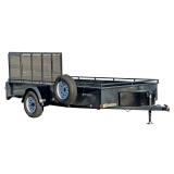 BELMONT 6 x 12 UTILITY / LANDSCAPING TRAILER | 6x12 UT612SS single axle utility trailer with metal g