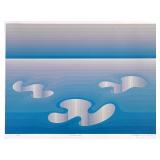 ROY AHLGREN (AMERICAN, 1927–2011) SIGNED LIMITED EDITION LITHOGRAPH, 1980 | Color lithograph on deck