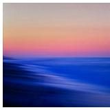 ABSTRACT SUNSET COLOR PHOTOGRAPH | 21 x 21 in., sigh. With "art.com" label on verso signed "JD" | h.