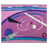 MIXED MEDIA ABSTRACT COLLAGE | 16 x 20 in., subject. Ed. 1/1. Signed and numbered in lower margin - 