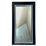 LARGE BEVELED GLASS MIRROR | Large full body beveled mirror in large frame. - w. 36 x l. 66 in