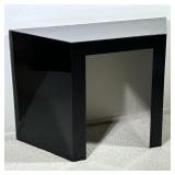 BLACK TRAPEZOIDAL SIDE TABLE | Contemporary/modern style console table or side table. - h. 29 x w. 4