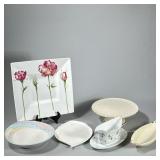 (6pc) PLATTERS AND OTHER KITCHEN ITEMS | Including forum; Lenox; Michael Aram; Sango; serving dishes