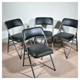 (4pc) PADDED FOLDING CHAIRS |