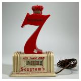 SEAGRAM’S CLOCK | Digital clock with rotating numerals, with Seagram