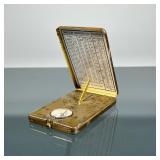 ANSONIA SUNWATCH | Manufactured by the Ansonia Clock Co., NY, pocket sundial and compass in a foldin