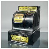 TIN REGISTER STILL BANK | Uncle Sam’s Register Bank | h. 6.25 x w. 4.5 x d. 5.25 in
