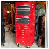 Craftsman Red Rolling Tool Cabinet | With tools! Including auto body tools, box wrenches, saws and b