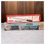 (2pc) VINTAGE CRAFTSMAN TORQUE WRENCHES | Including a model 4464 to 150 foot pounds and a model 4464
