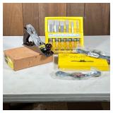 (3pc) Woodworking Tool Sets | Including an Eagle Company spoke shave set, a Stanley 6 piece wood chi