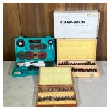 Group Router & Other Bits | Including a carb-tech 24 piece bit set, a grizzly shaper cutter, and an 
