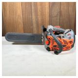 Tanaka Gas Chainsaw | Tcs-3301pfs gas powered chainsaw with blade cover.