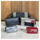 (4pc) Camcorders & Other | Including two JVC digital camcorders, Panasonic mini cassette recorder, a