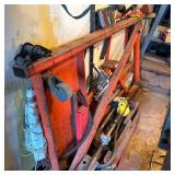 Large Mixed Lot Car Lift Equipment & Other | Including I-beams, frame pieces, some with rolling cast