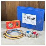 (2pc) Auto Gauge Sets | Including a Schauer manifold gauge set vacuum and fuel pump tester, and a Ha