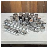 Oversized Sockets | Including a Proto Los Angeles oversized ratchet 3/4 inch drive (l. 20 in.), plus